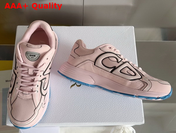 Dior B30 Sneaker Pale Pink Mesh and Technical Fabric Replica