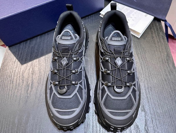 Dior B31 Runner Sneaker Black Technical Mesh and Anthracite Gray Rubber with Warped Cannage Motif Replica