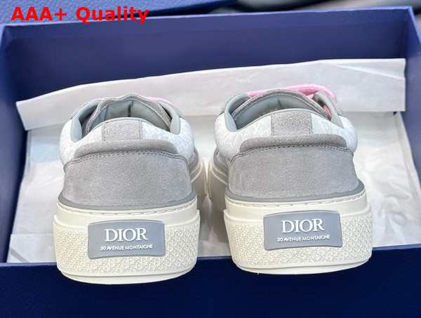 Dior B33 Sneaker Gray and White Dior Oblique Jacquard and Gray Suede Replica