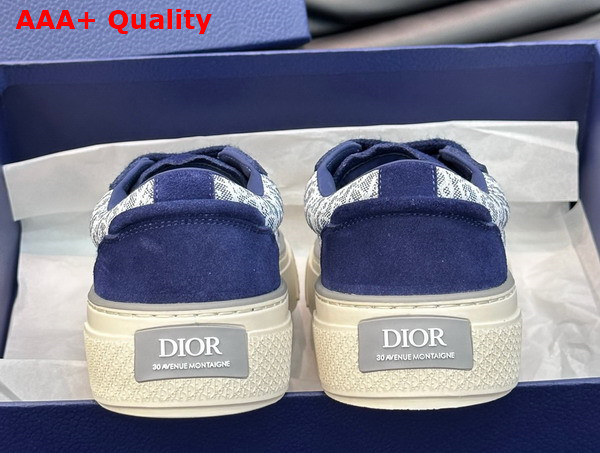 Dior B33 Sneaker Navy Blue Dior Oblique Jacquard and Suede Replica