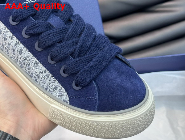 Dior B33 Sneaker Navy Blue Dior Oblique Jacquard and Suede Replica