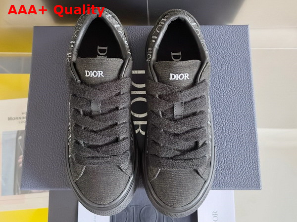 Dior B33 Sneaker in Black Dior Oblique Denim Replica