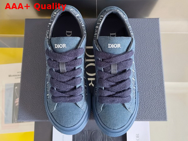 Dior B33 Sneaker in Blue Dior Oblique Denim Replica