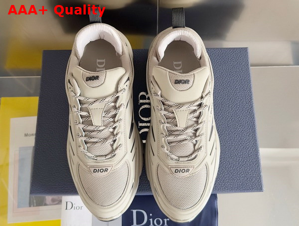 Dior B44 Blade Sneaker in Beige Mesh and Beige Technical Fabric Replica