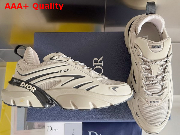 Dior B44 Blade Sneaker in Beige Mesh and Beige Technical Fabric Replica