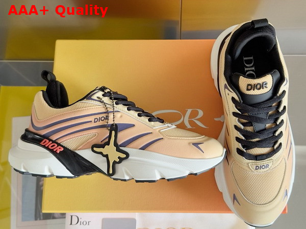 Dior B44 Blade Sneaker in Gradient Yellow Technical Mesh and Gradient Yellow Technical Fabric Replica