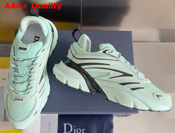 Dior B44 Blade Sneaker in Light Green Technical Mesh and Technical Fabric Replica