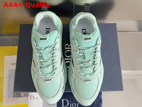 Dior B44 Blade Sneaker in Light Green Technical Mesh and Technical Fabric Replica