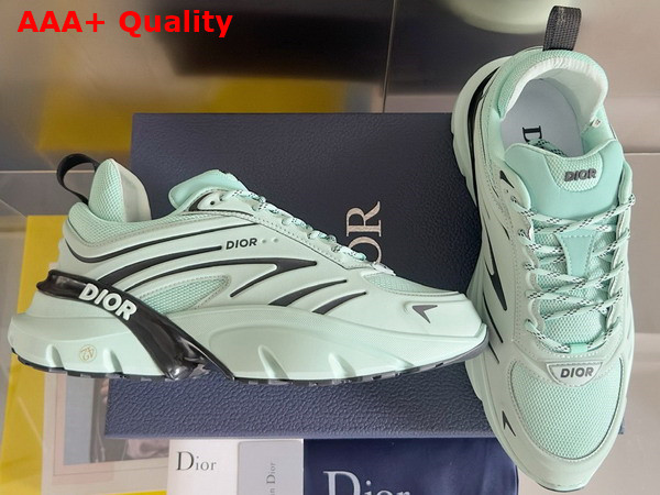 Dior B44 Blade Sneaker in Light Green Technical Mesh and Technical Fabric Replica