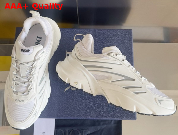 Dior B44 Blade Sneaker in White Technical Mesh and White Technical Fabric Replica