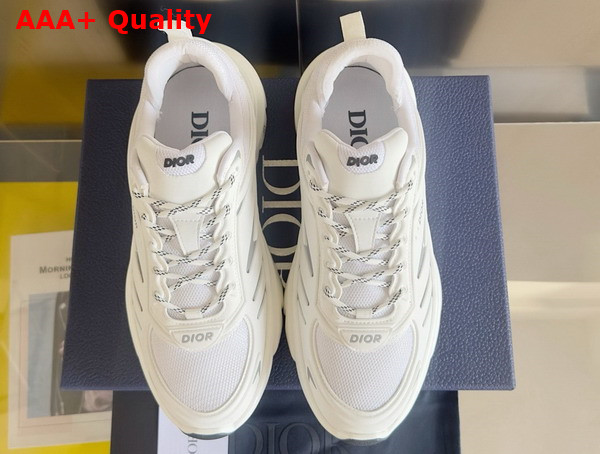 Dior B44 Blade Sneaker in White Technical Mesh and White Technical Fabric Replica