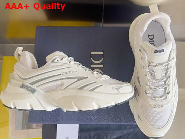 Dior B44 Blade Sneaker in White Technical Mesh and White Technical Fabric Replica