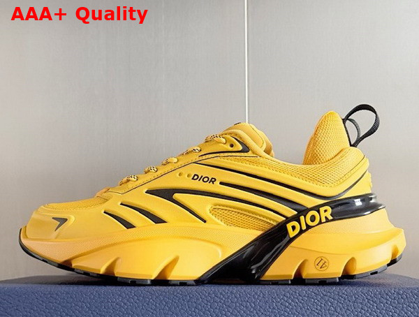 Dior B44 Blade Sneaker in Yellow Technical Mesh and Yellow Technical Fabric Replica