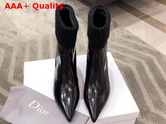 Dior Beat Low Boot in Black Brushed Calfskin Replica