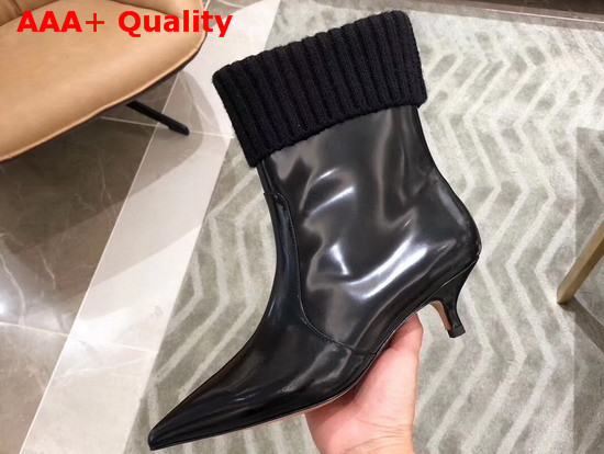 Dior Beat Low Boot in Black Brushed Calfskin Replica