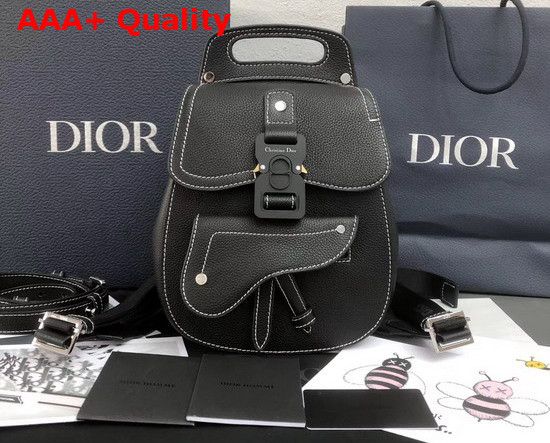 Dior Black Calfskin Backpack in Grained Calfskin Replica