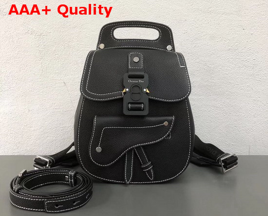 Dior Black Calfskin Backpack in Grained Calfskin Replica