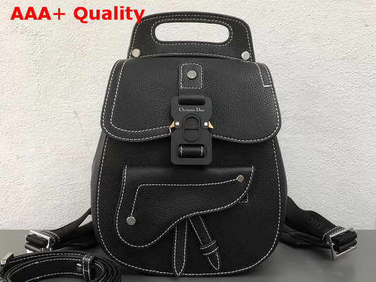 Dior Black Calfskin Backpack in Grained Calfskin Replica