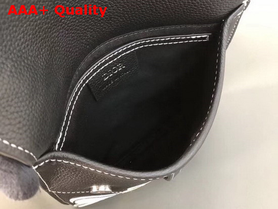 Dior Black Calfskin Dior X Kaws Saddle Bag Replica