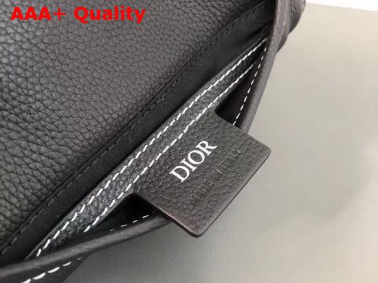 Dior Black Calfskin Dior X Kaws Saddle Bag Replica