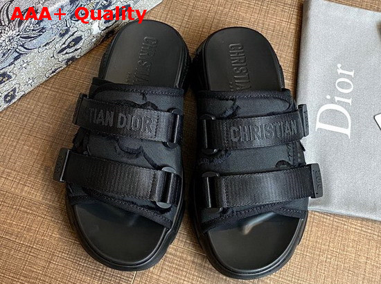 Dior Black D Wander Camouflage Nylon Slide Replica