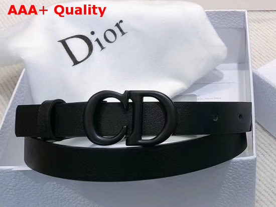 Dior Black Saddle Matte Calfskin Belt Replica