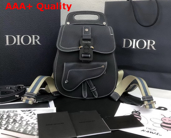 Dior Blue Calfskin Backpack in Grained Calfskin Replica