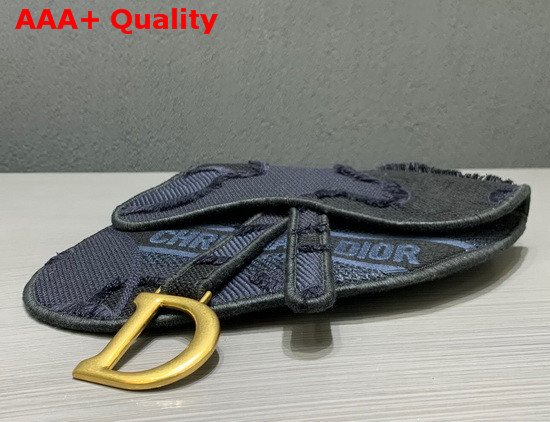 Dior Blue Saddle Camouflage Pouch Belt Replica