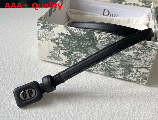 Dior Bobby Belt Black Smooth Calfskin 12 mm Replica