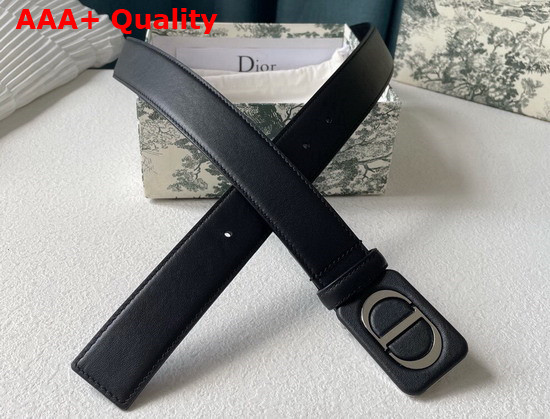 Dior Bobby Belt Black Smooth Calfskin 35 mm Replica