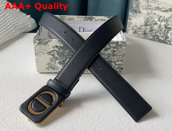 Dior Bobby Belt Black Smooth Calfskin 35 mm Replica