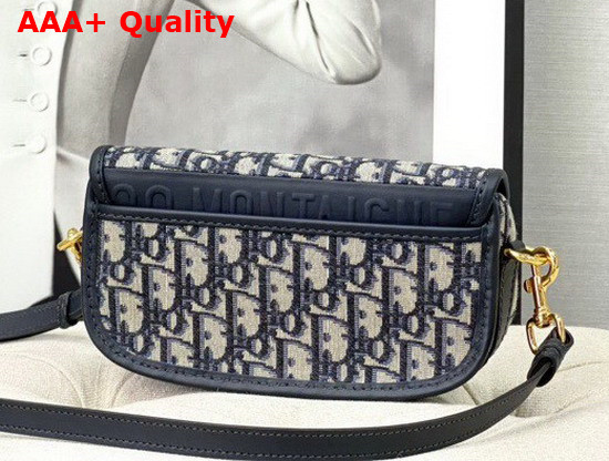 Dior Bobby East West Bag Blue Dior Oblique Jacquard Replica