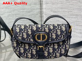 Dior Bobby East West Bag in Blue Dior Oblique Jacquard Replica