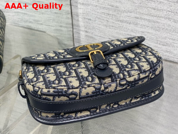 Dior Bobby East West Bag in Blue Dior Oblique Jacquard Replica