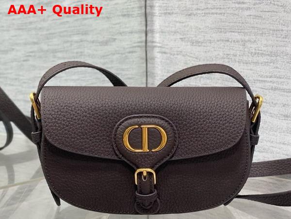 Dior Bobby Easy West Bag in Brown Grained Calfskin Replica