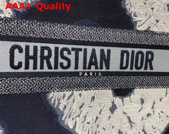 Dior Book Tote Blue Multicolor Tie and Dior Embroidery Replica