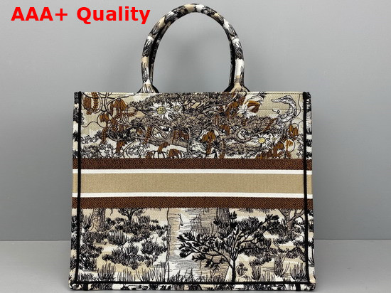 Dior Book Tote Multicolor Mille Fleurs Embroidery Replica