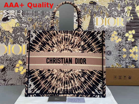 Dior Book Tote Multicolor Tie and Dior Embroidery Replica