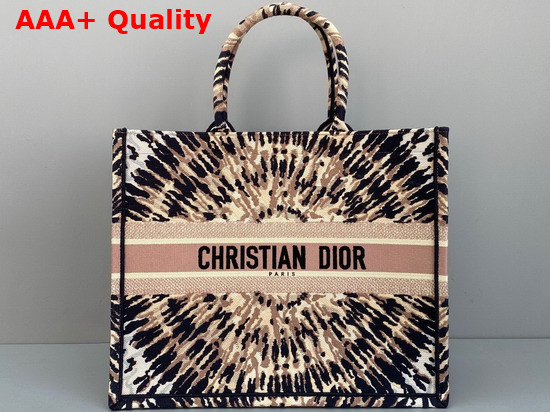 Dior Book Tote Multicolor Tie and Dior Embroidery Replica