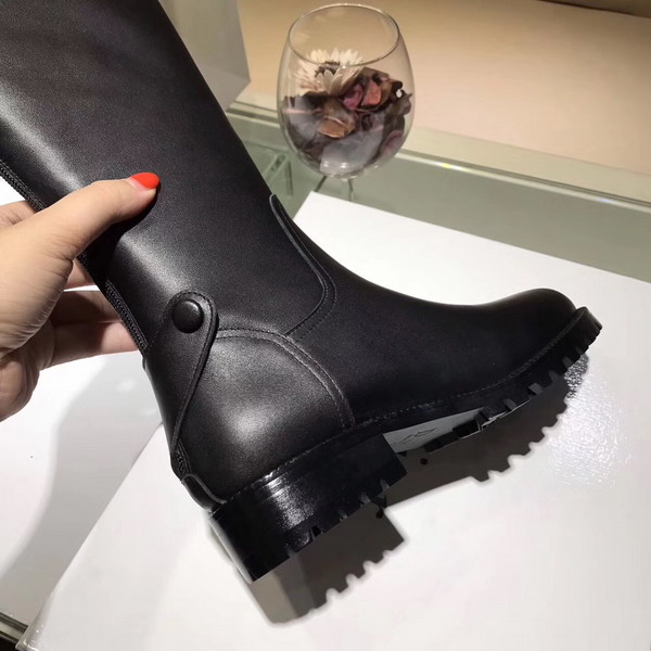 Dior Boot in Black Calfskin Leather 2cm Heel For Sale