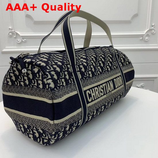 Dior Bowling Bag in Embroidered Canvas Replica