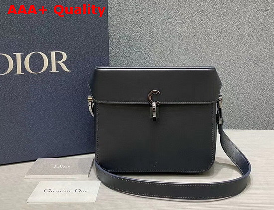 Dior Boxy Messenger Bag Navy Blue Calfskin Replica