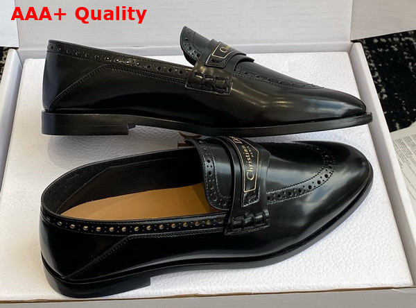 Dior Boy Loafer in Black Calfskin Replica