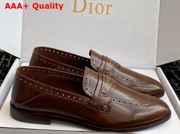 Dior Boy Loafer in Brown Calfskin Replica