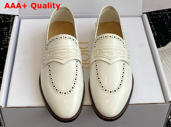 Dior Boy Loafer in White Calfskin Replica