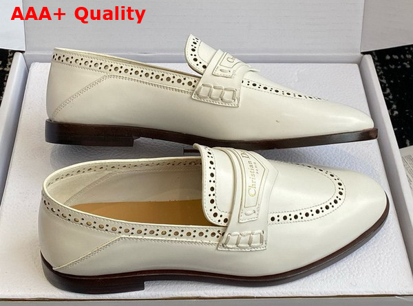 Dior Boy Loafer in White Calfskin Replica