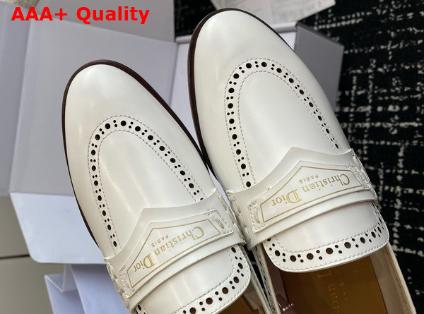 Dior Boy Loafer in White Calfskin Replica