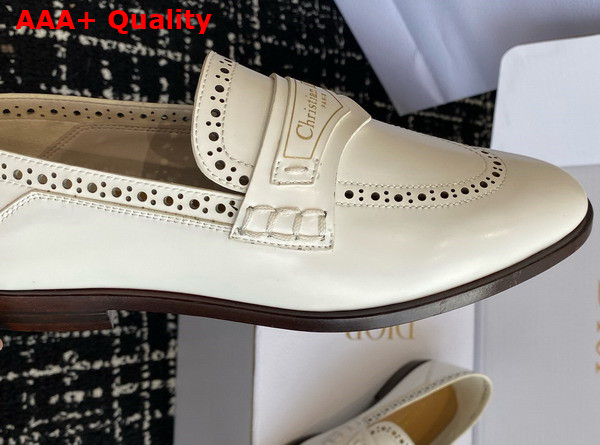 Dior Boy Loafer in White Calfskin Replica