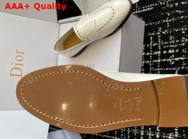 Dior Boy Loafer in White Calfskin Replica