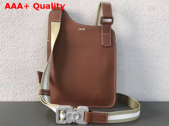 Dior Brown Calfskin Messenger Bag Replica